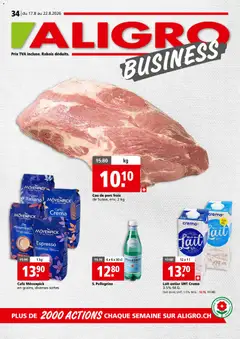 Vorschau des Merkblatts Aligro aktionen Business Chavannes, Matran, Genève, Sion vom Shop Aligro gültig von 17.08.2026 bis 22.08.2026