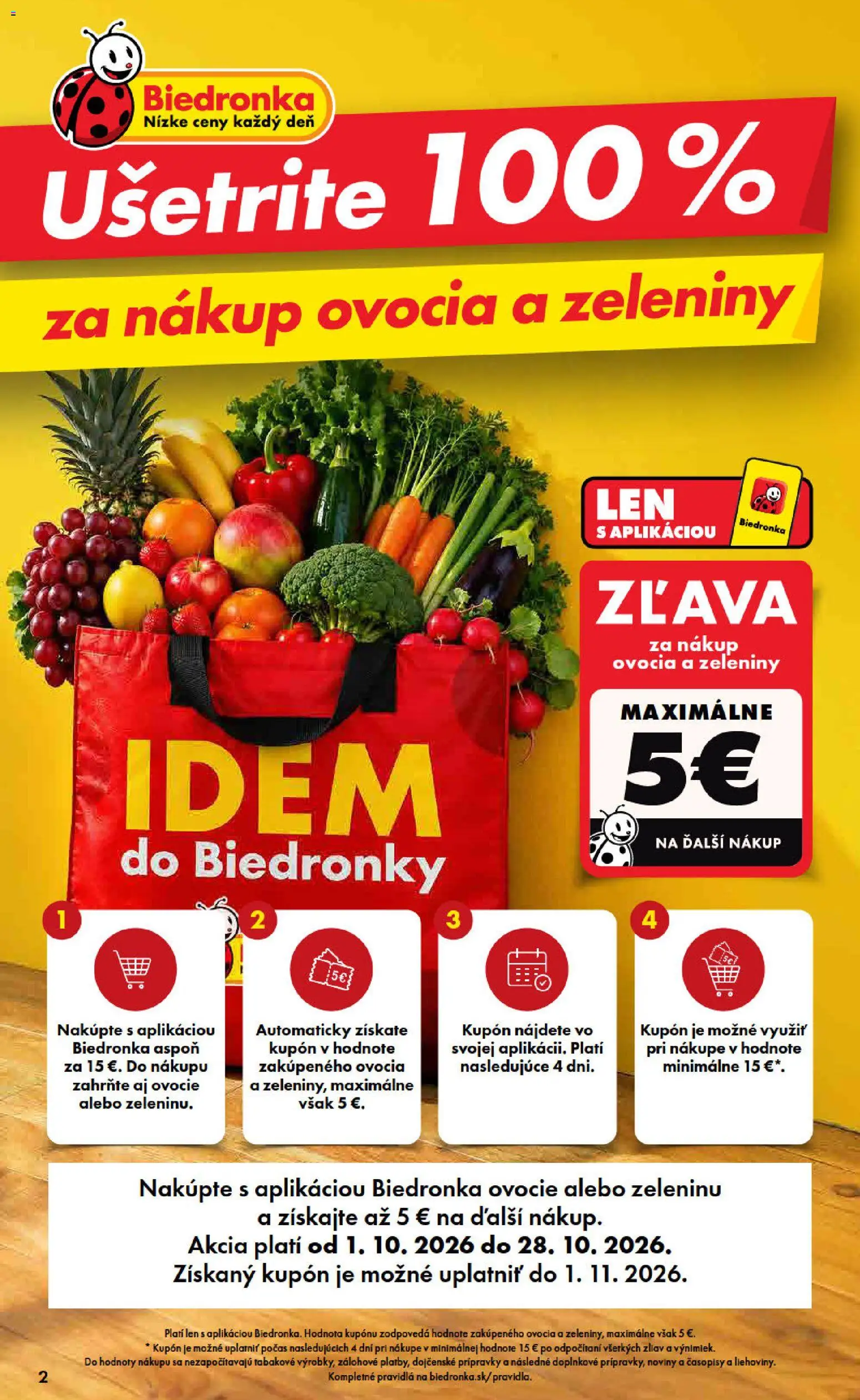 Náhľad Biedronka letáku platného od 01.10.2026