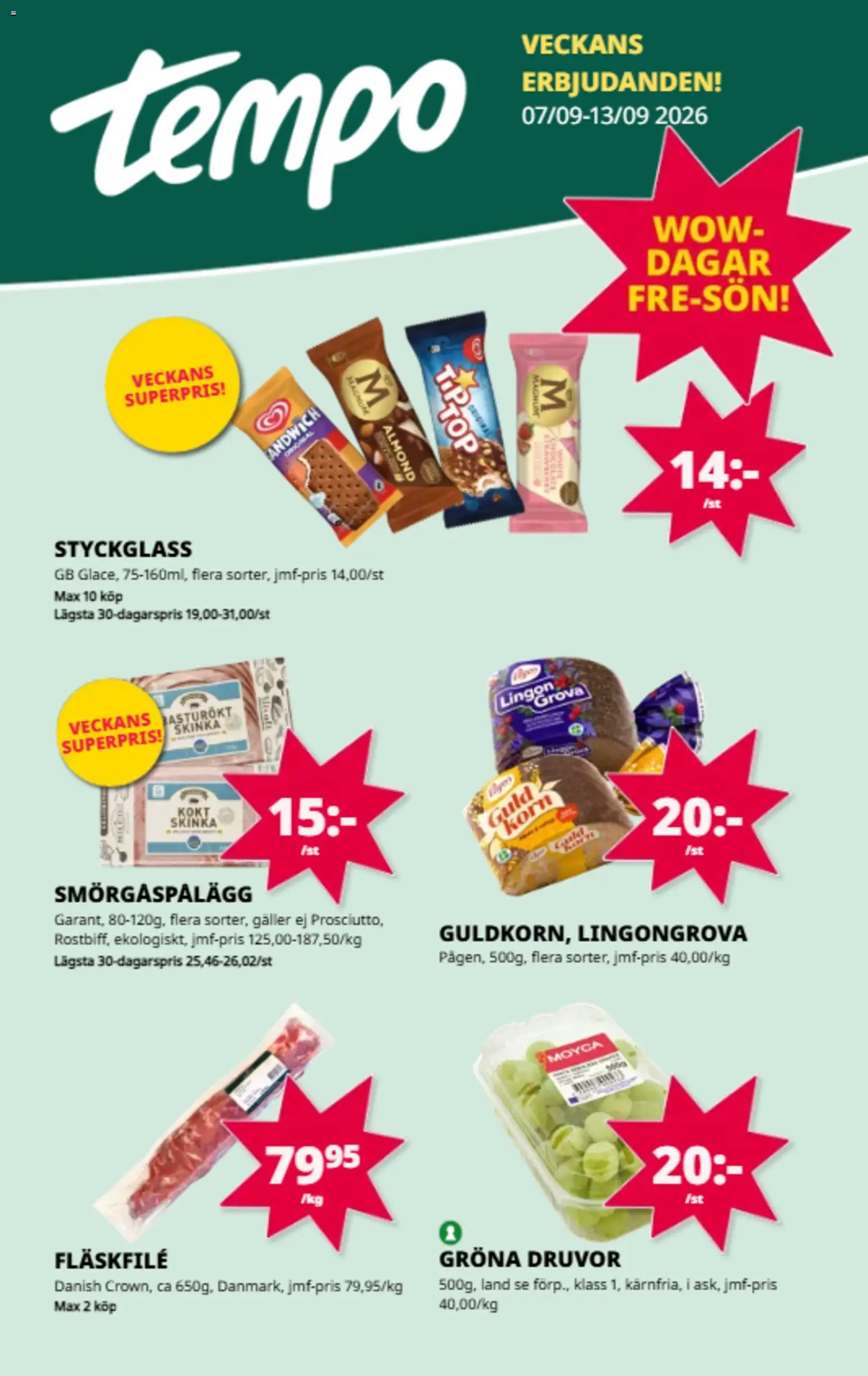 Förhandsgranska reklamblad Tempo erbjudanden från butik Tempo gäller från 07/09/2026