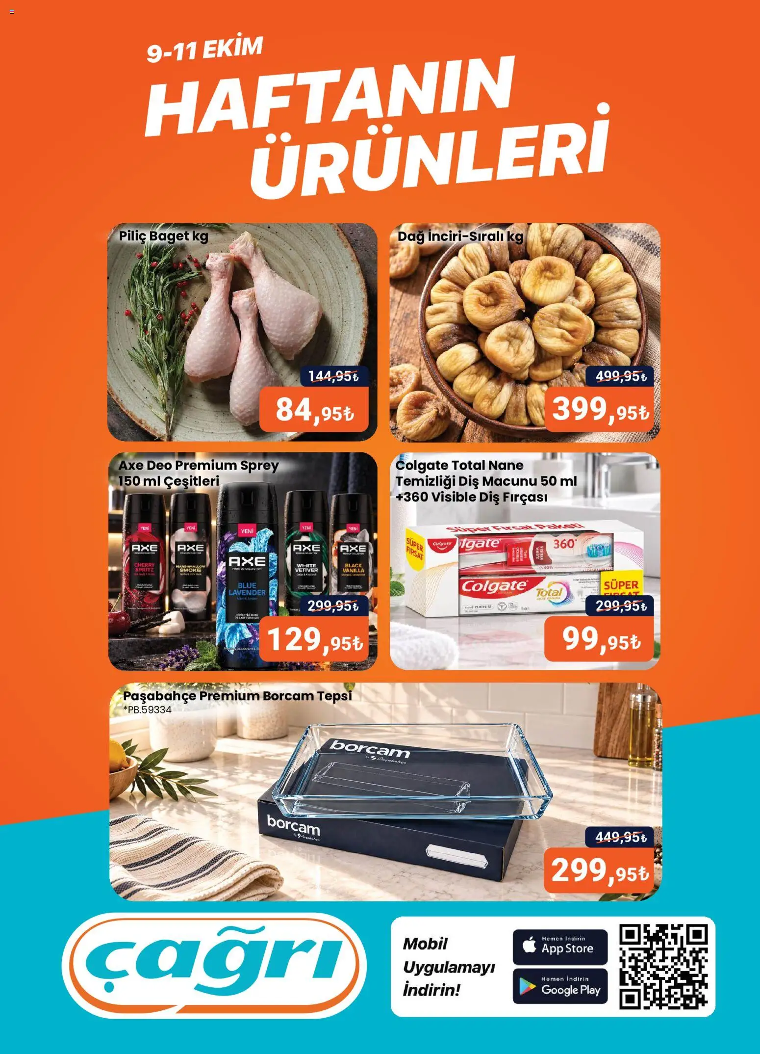 Çağrı Market Çağrı Market - Haftanın Ürünleri 09.10.2026 - Broşürünün önizlemesi - Diş macunu, Diş fırçası, Nane, Tepsi, Piliç