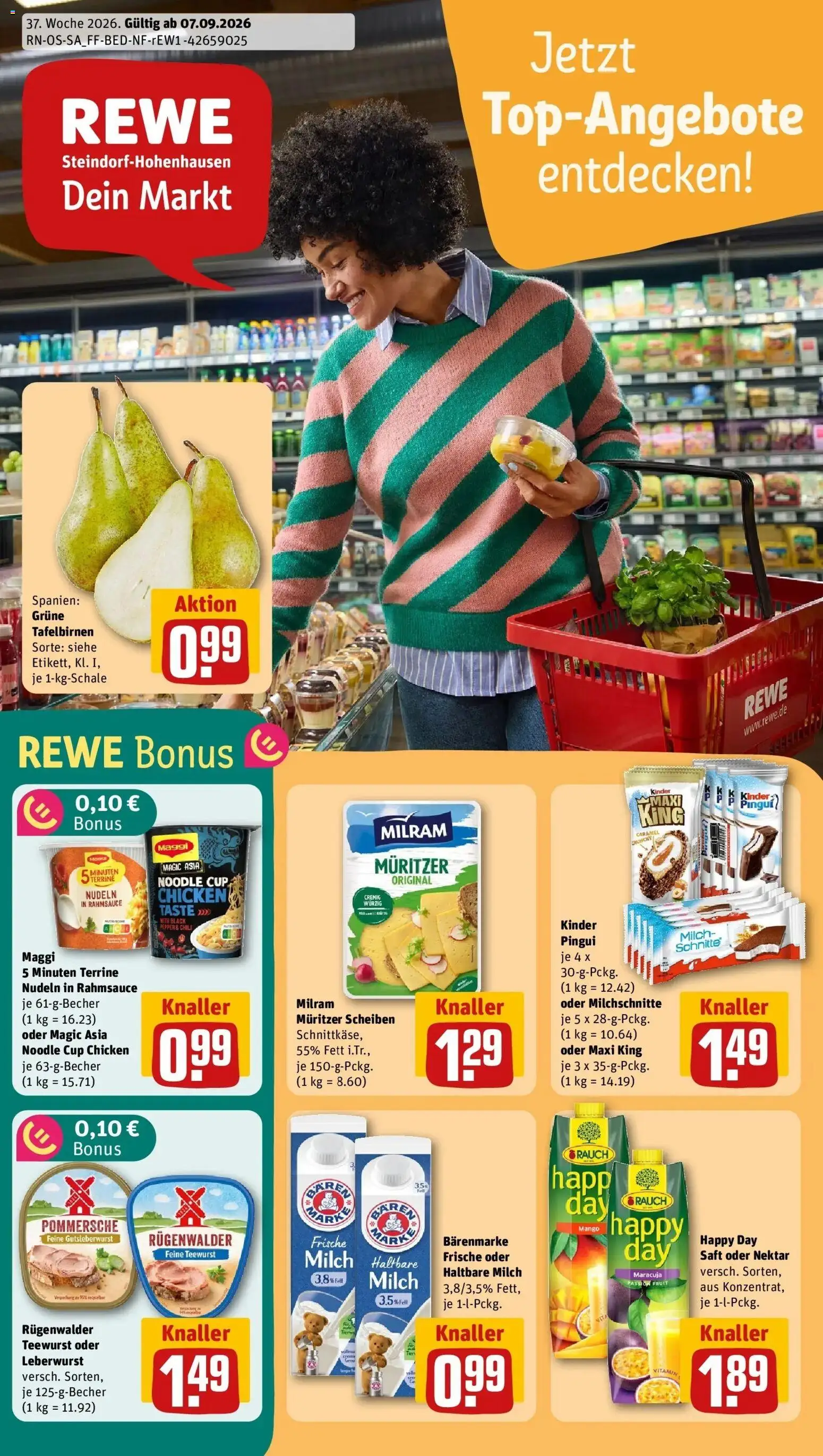 Vorschau von dem Prospekt des Geschäftes Rewe, gültig ab dem 07.09.2026