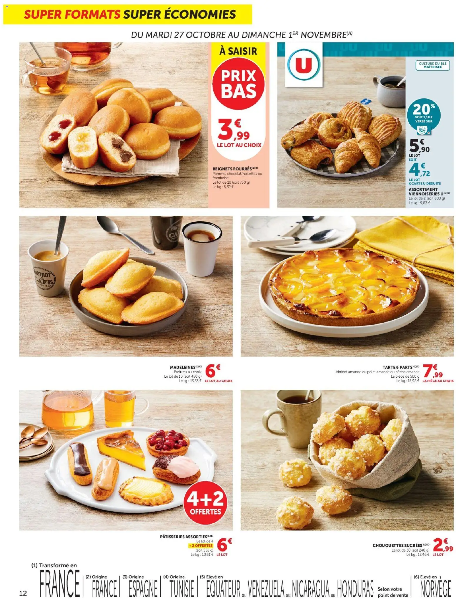 Prévisualisation de Super U - Les prix bas de la semaine du magasin Super U formulaire valide 27/10/2026