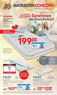 Vorschau von dem Prospekt des Geschäftes Matratzen Concord, gültig ab dem 26.08.2026