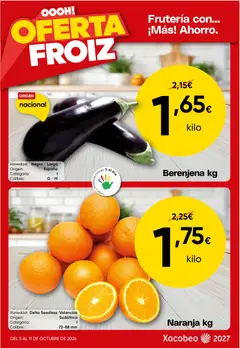 Vista previa del folleto de la tienda Froiz válido desde el 05/10/2026 