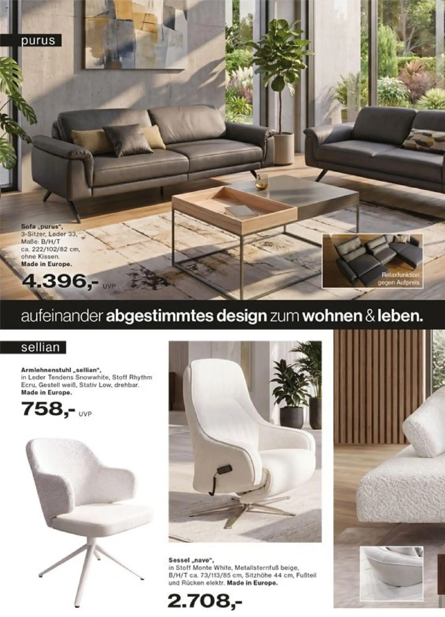 Vorschau von dem Prospekt des Geschäftes Porta!, gültig ab dem 27.10.2026 - Sofa, Sessel, Stativ