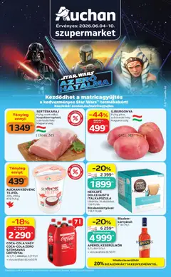 Auchan - Auchan Szupermarket akciós újság megtekintése, amely érvényes 2026.06.04.-től