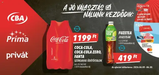 CBA Príma - CBA Príma Aktuális óriásplakátok megtekintése, amely érvényes 2026.06.05.-től