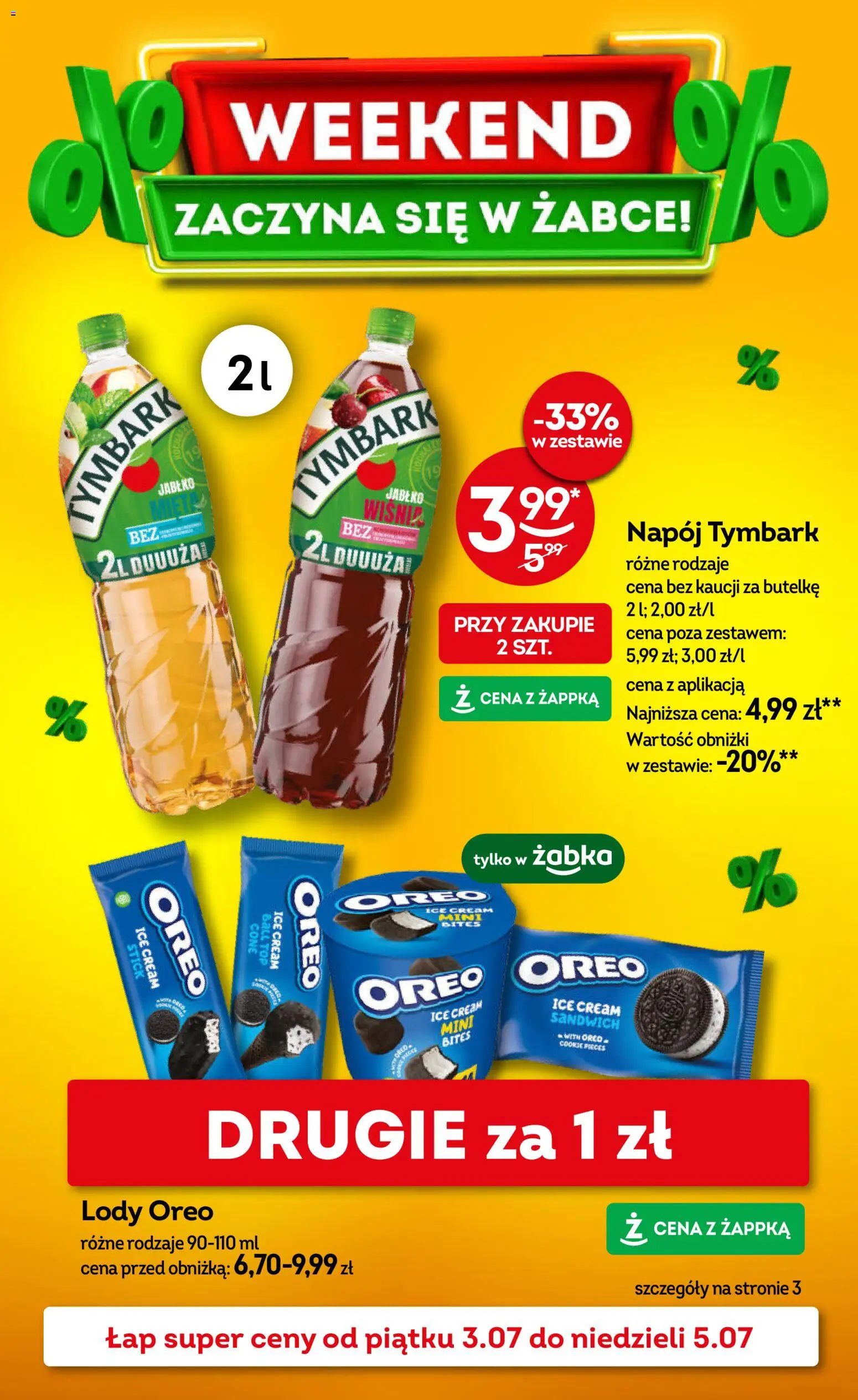 Pogląd gazetki "Żabka gazetka - Weekendowe promocje" ze sklepu Żabka ważnej od 03.07.2026