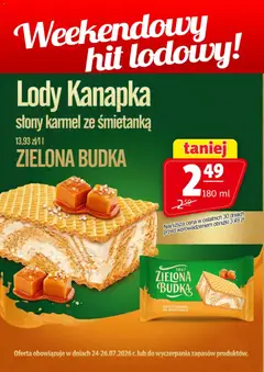 Pogląd gazetki "Prim Market promocja - Lody Kanapka Zielona Budka" ze sklepu Prim Market ważnej od 24.07.2026