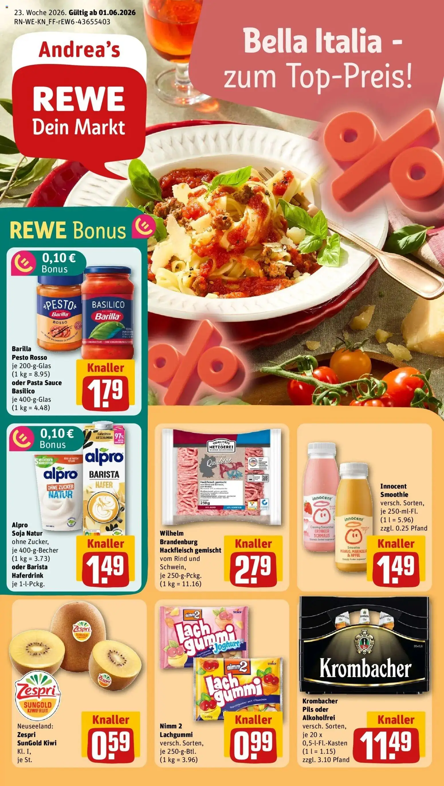Vorschau von dem Prospekt des Geschäftes Rewe, gültig ab dem 01.06.2026