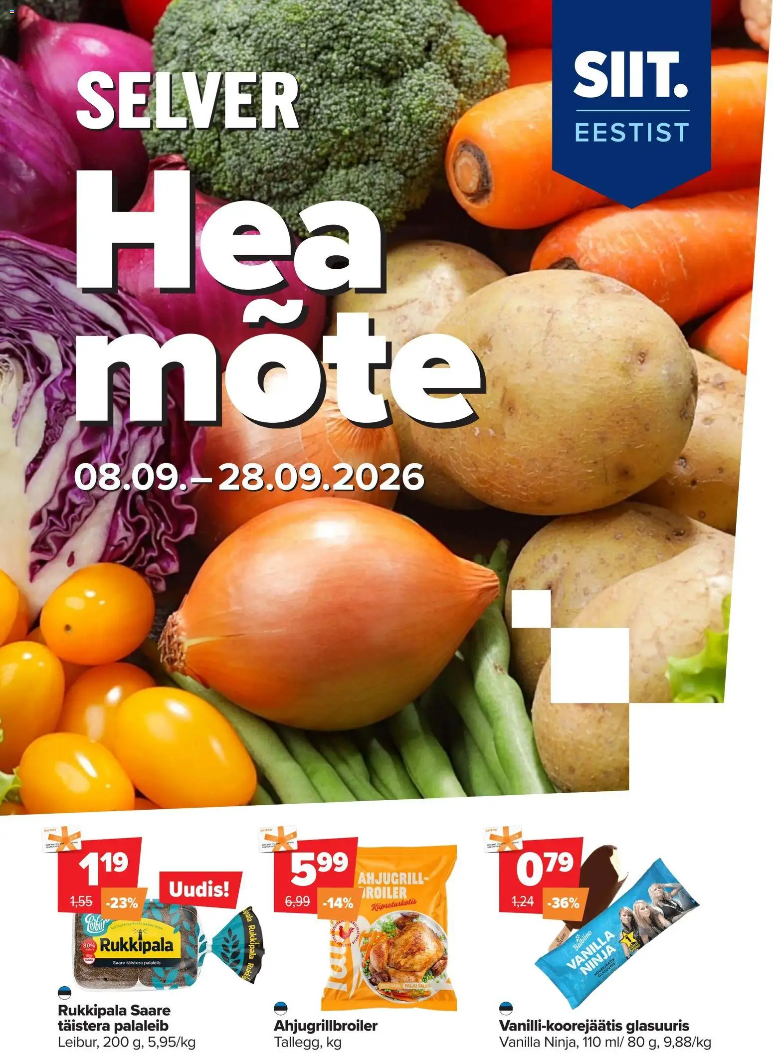 Selver kliendilehe eelvaade alates 08.09.2026