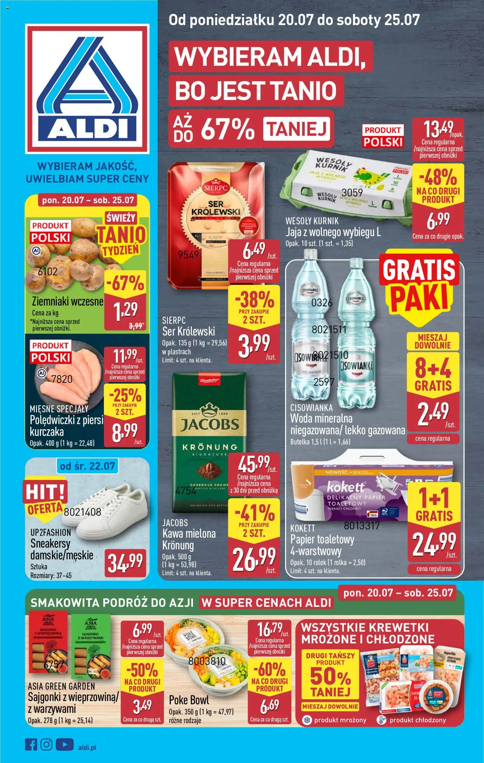Pogląd gazetki "Aldi gazetka" ze sklepu Aldi ważnej od 20.07.2026