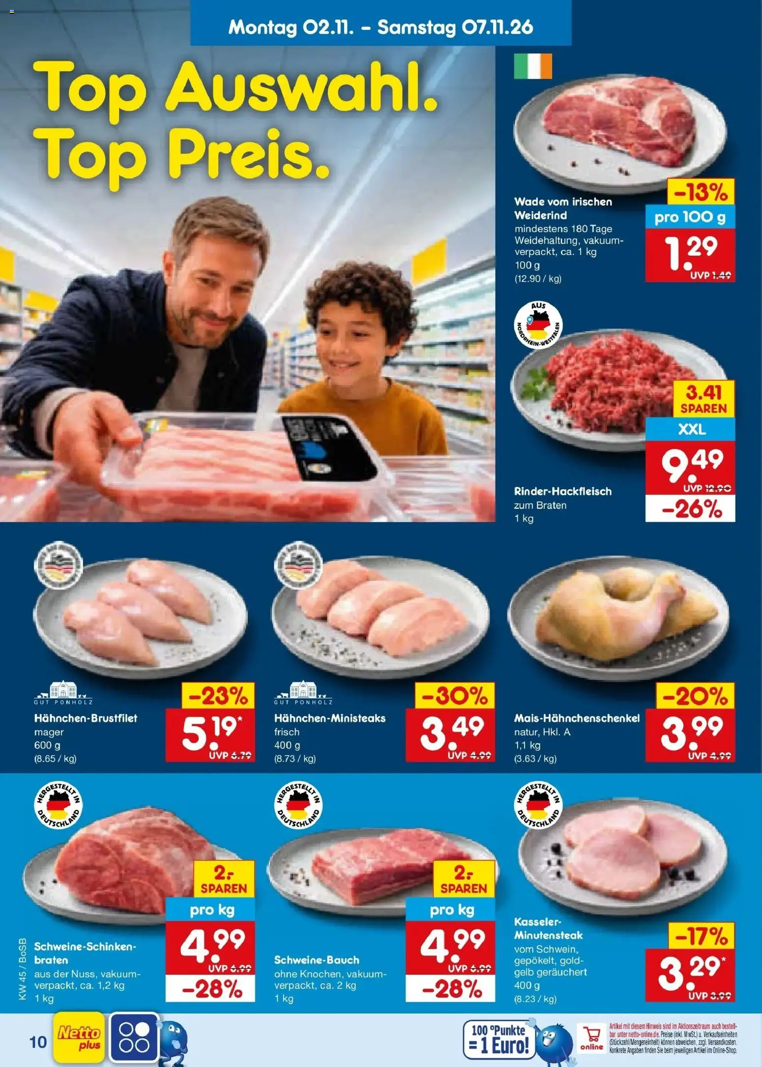Vorschau von dem Prospekt des Geschäftes Netto Marken-Discount, gültig ab dem 02.11.2026 - Top, Schweinebauch