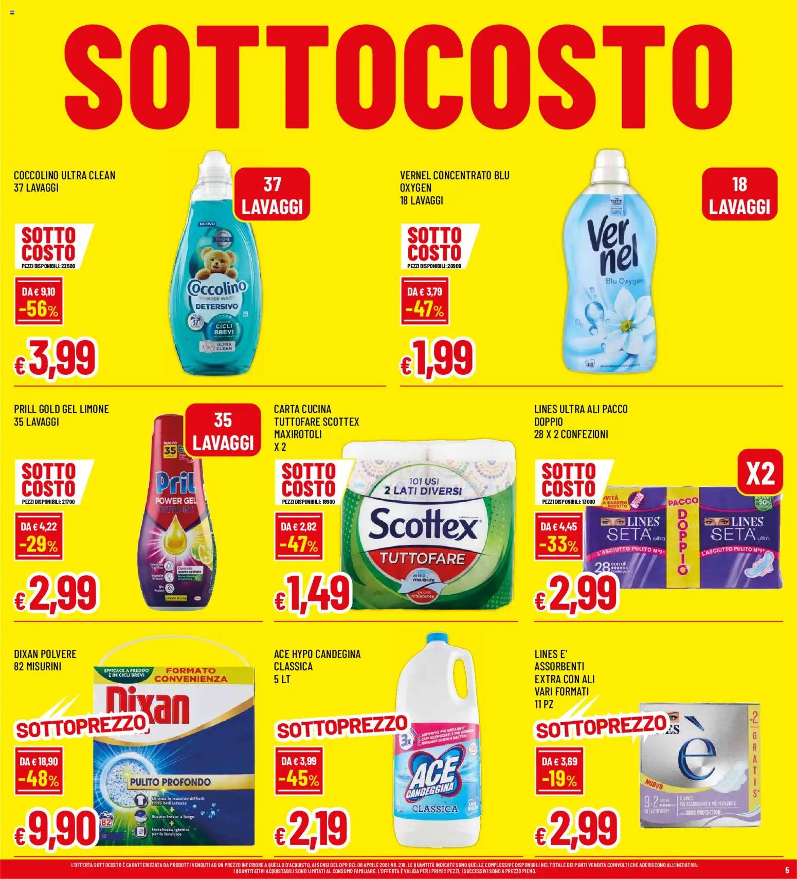 Anteprima dell'opuscolo Famila volantino Biella dal negozio Famila valido da 03/09/2026 - Lavatrice, Lime, Limone, Candeggina, Assorbenti, Dvd