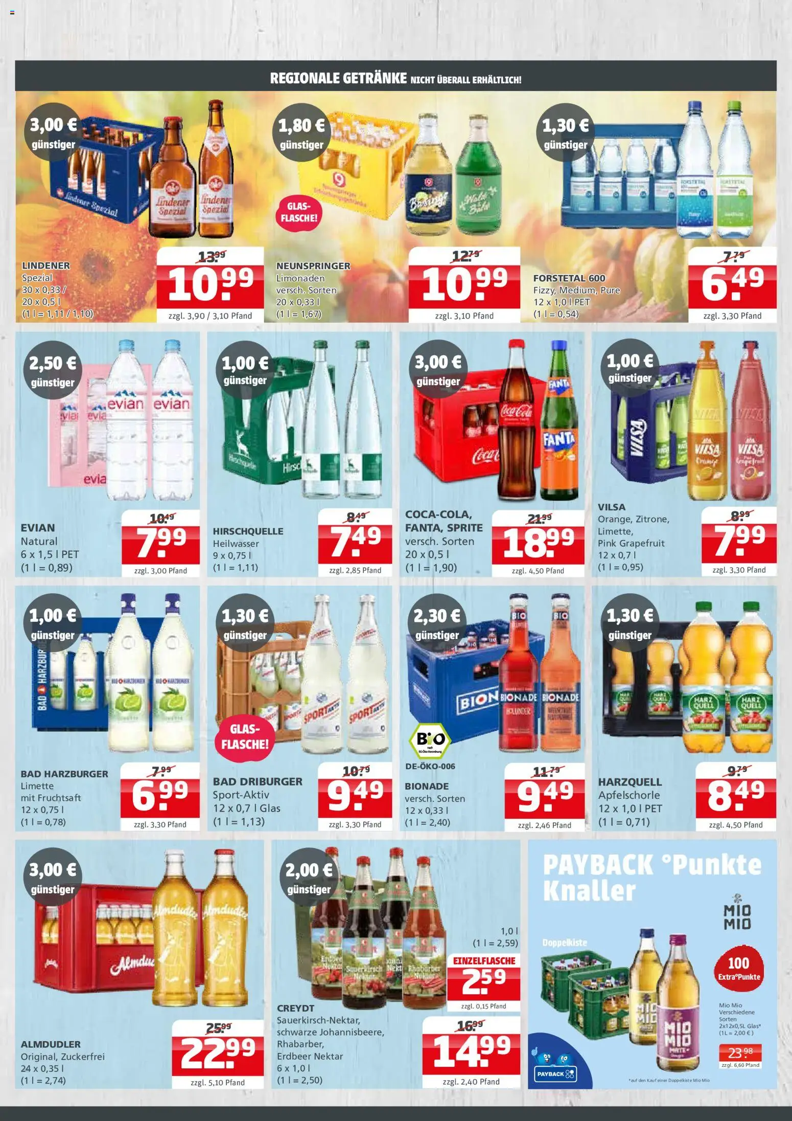 Vorschau von dem Prospekt des Geschäftes Getränke Quelle, gültig ab dem 12.10.2026 - Bad, Grapefruit, Fanta, Sprite, Bionade, Limette, Fruchtsaft
