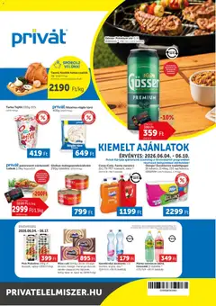 PRIVÁT - PRIVÁT akciós újság megtekintése, amely érvényes 2026.06.04.-től