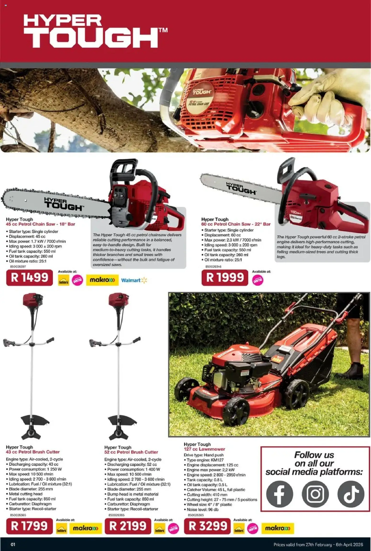 Preview of Game Game - Catalogue Hyper Tough Gardening valid 27/02/2026 - Oil, Brush, Chainsaw, Cutter