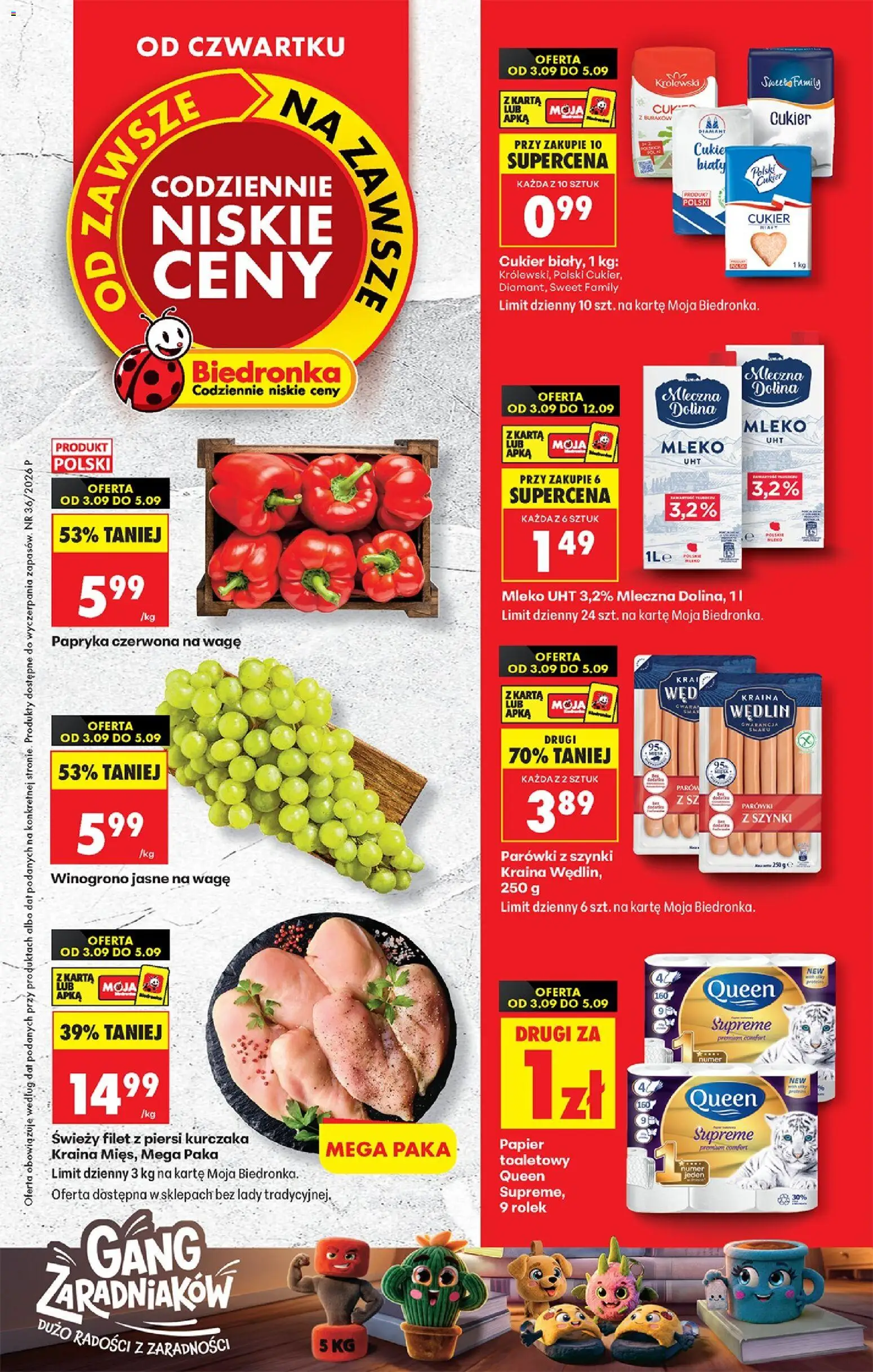 Náhled nabídky: Biedronka Polsko Biedronka Polsko leták - Codziennie niskie ceny platný od 03.09.2026