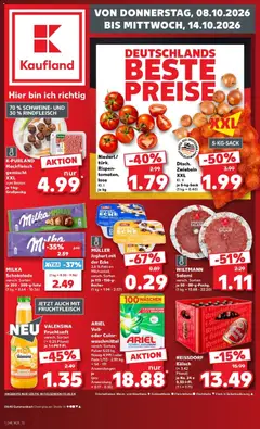 Vorschau von dem Prospekt des Geschäftes Kaufland, gültig ab dem 08.10.2026