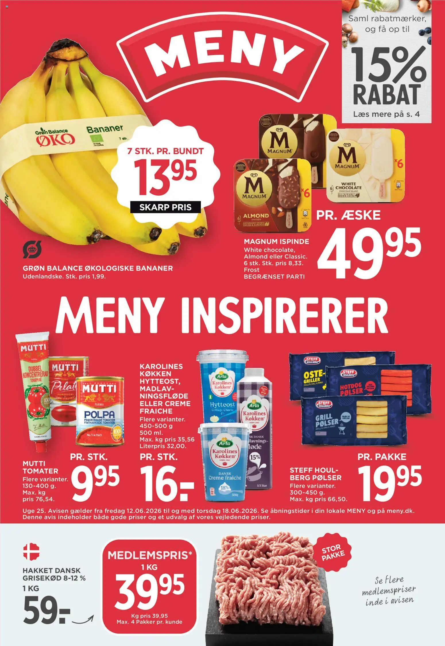 Eksempel på tilbudsavis Meny - Tilbudsavis uge 25 26 fra butik Meny gyldig fra 12/06/2026