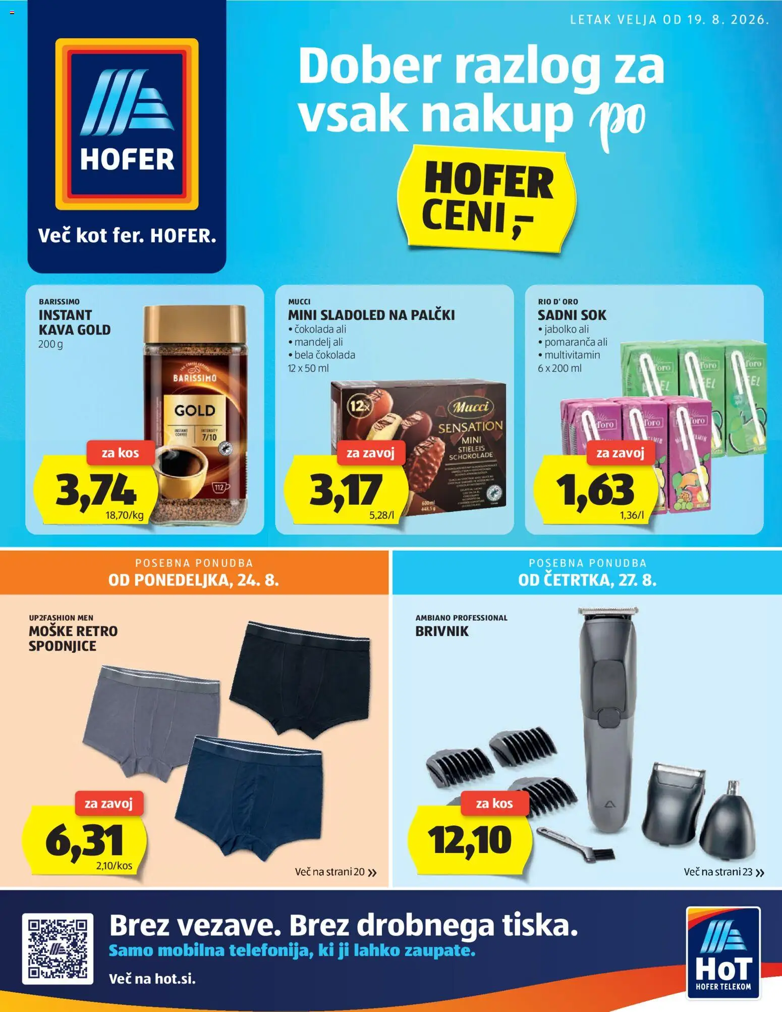 Predogled kataloga iz trgovine Hofer veljaven od 19.08.2026