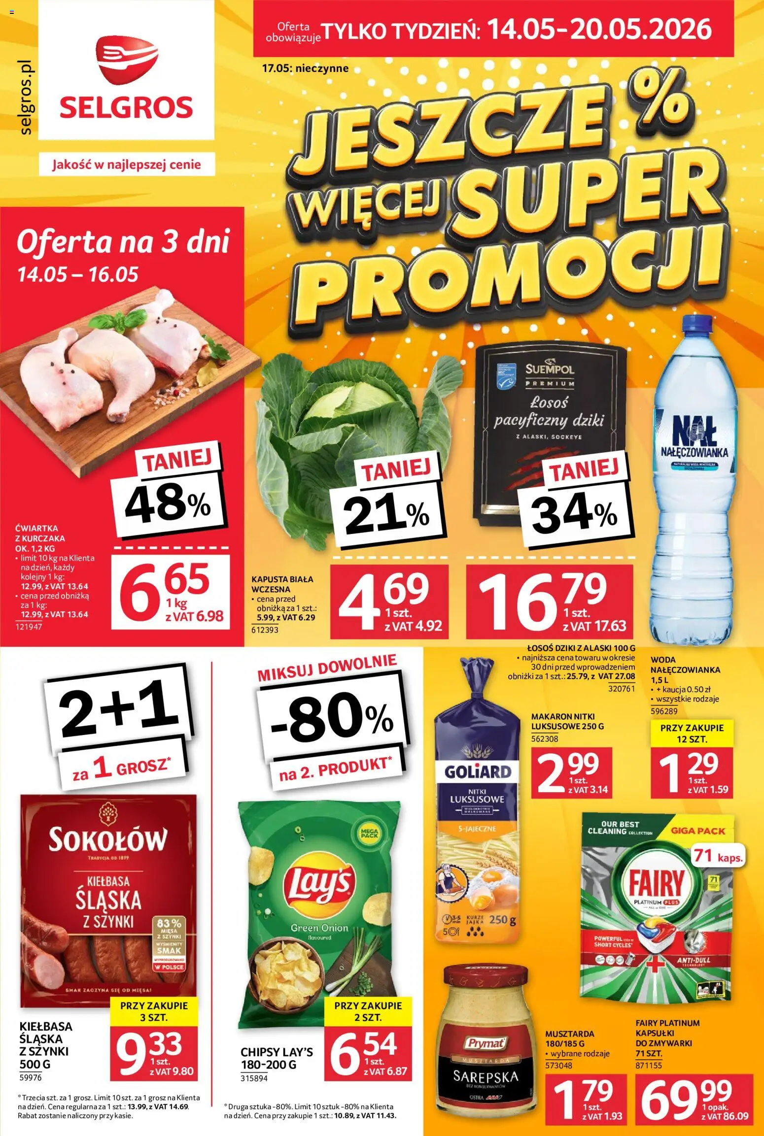 Pogląd gazetki "Selgros cash&carry gazetka - Jeszcze więcej super promocji" ze sklepu Selgros cash&carry ważnej od 14.05.2026