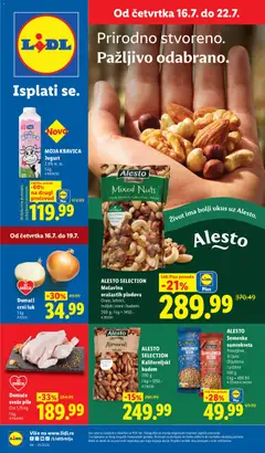 Pregled Lidl kataloga - važi od 16.07.2026