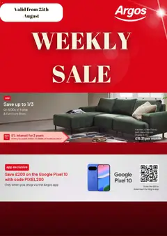 Preview of Argos Argos catalogue valid from 25/08/2026