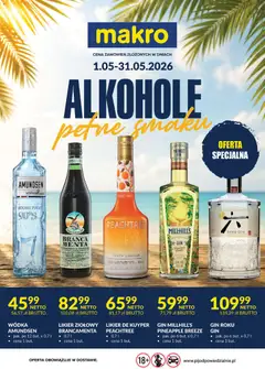 Pogląd gazetki "Makro gazetka - Alkohole pełne smaku" ze sklepu Makro ważnej od 01.05.2026
