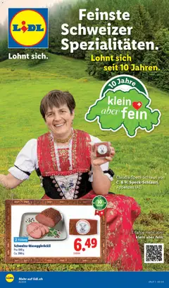 Vorschau des Merkblatts Lidl aktionen Feinste Schweizer Spezialitäten vom Shop Lidl gültig von 18.06.2026 bis 24.06.2026
