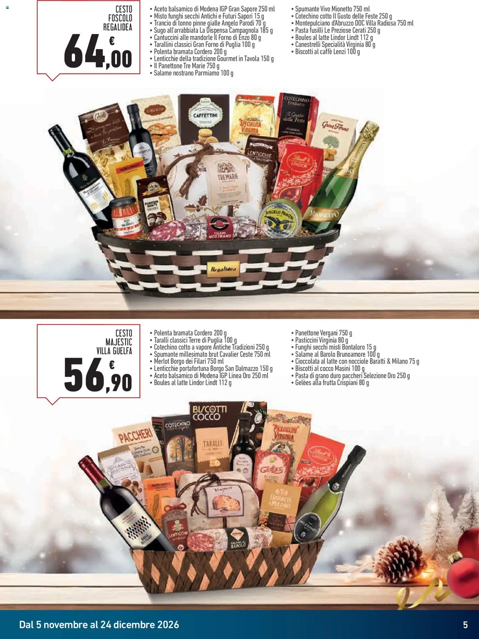 Anteprima dell'opuscolo Conad volantino Superstore Ceste & Vini dal negozio Conad valido da 05/11/2026