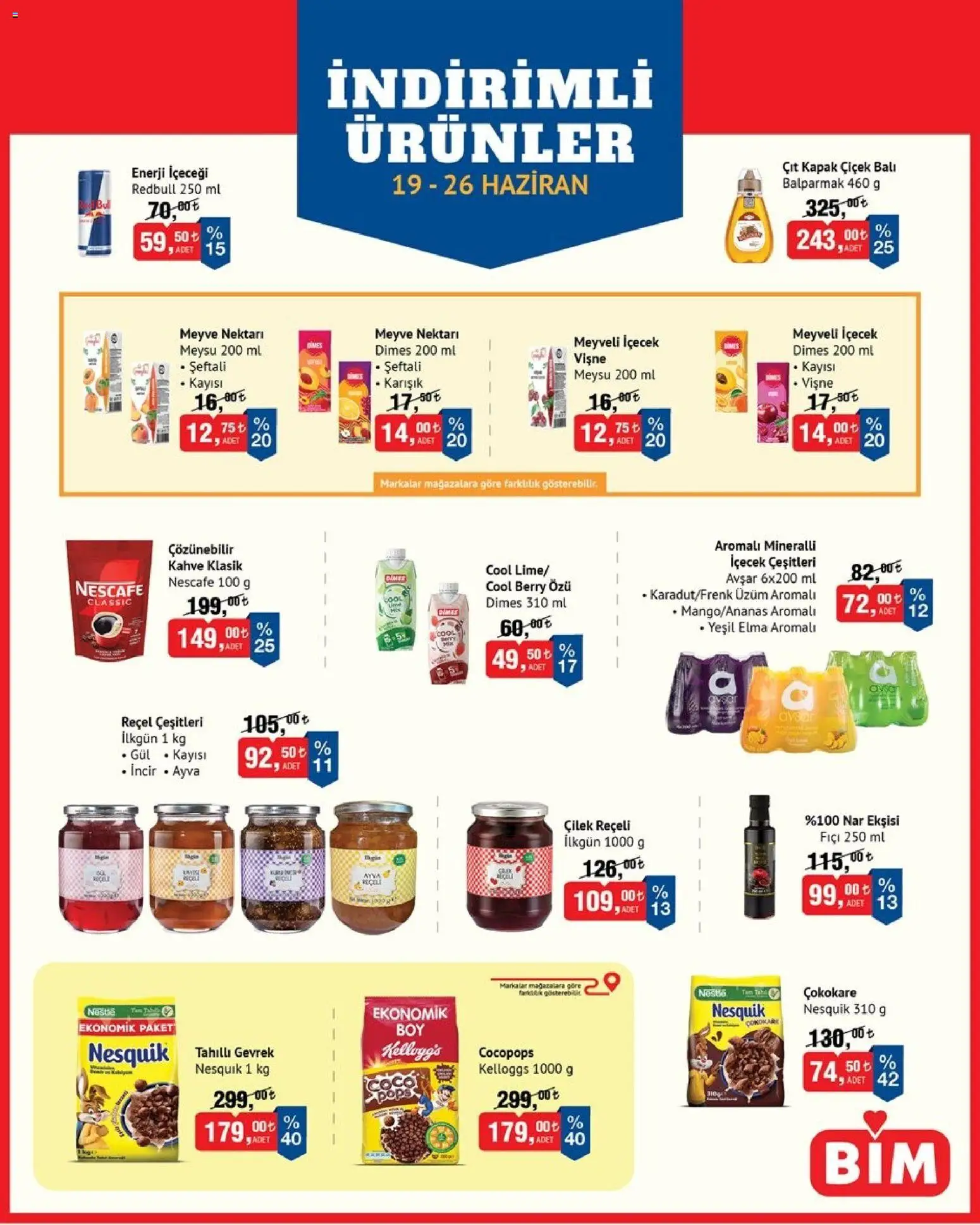 BİM BİM - İndirimli Ürünler 19.06.2026 - Broşürünün önizlemesi