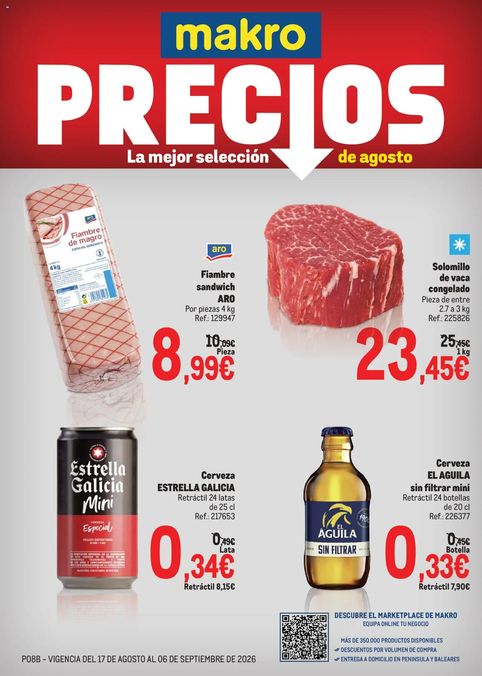 Vista previa del folleto de la tienda Makro válido desde el 17/08/2026 - Cerveza
