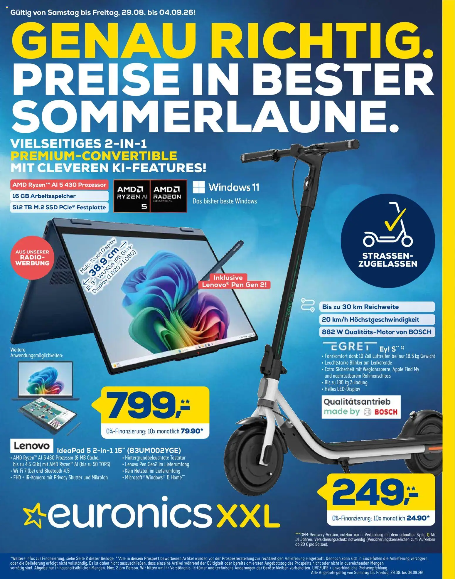 Vorschau von dem Prospekt des Geschäftes Euronics, gültig ab dem 29.08.2026