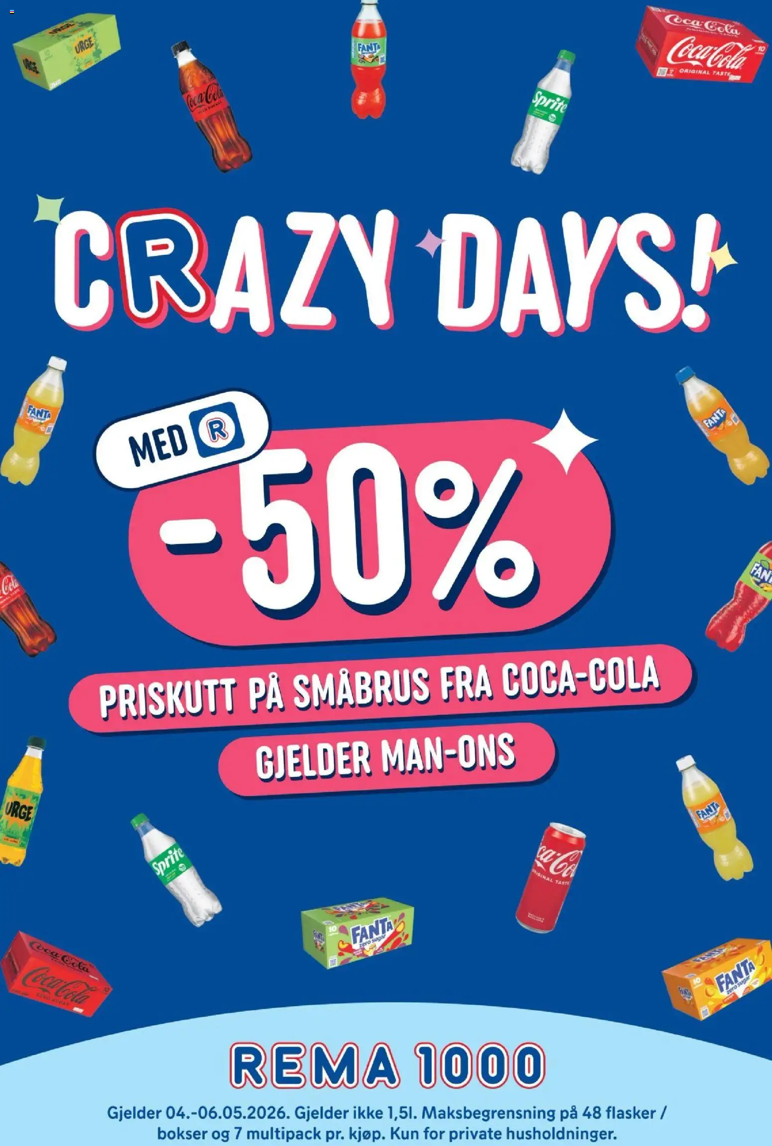 Forhåndsvis Rema 1000 Crazy days fra butikk Rema 1000 gyldig fra 04/05/2026