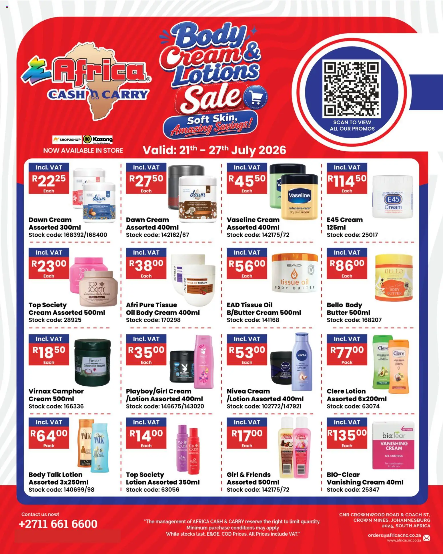 Preview of Africa Cash & Carry flyer valid from 21/07/2026