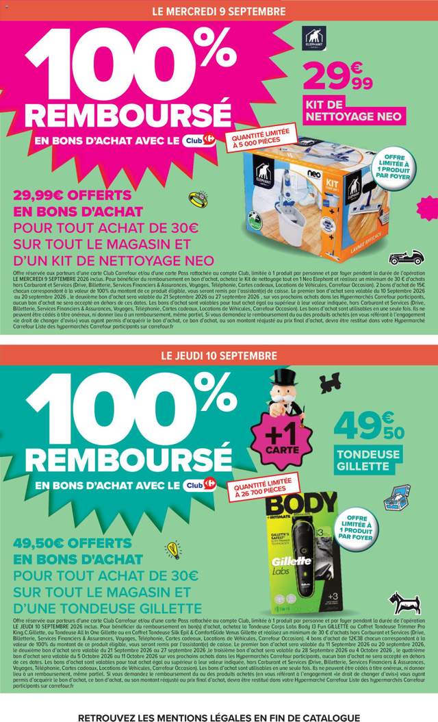 Nouveau catalogue Carrefour à partir du 08/09