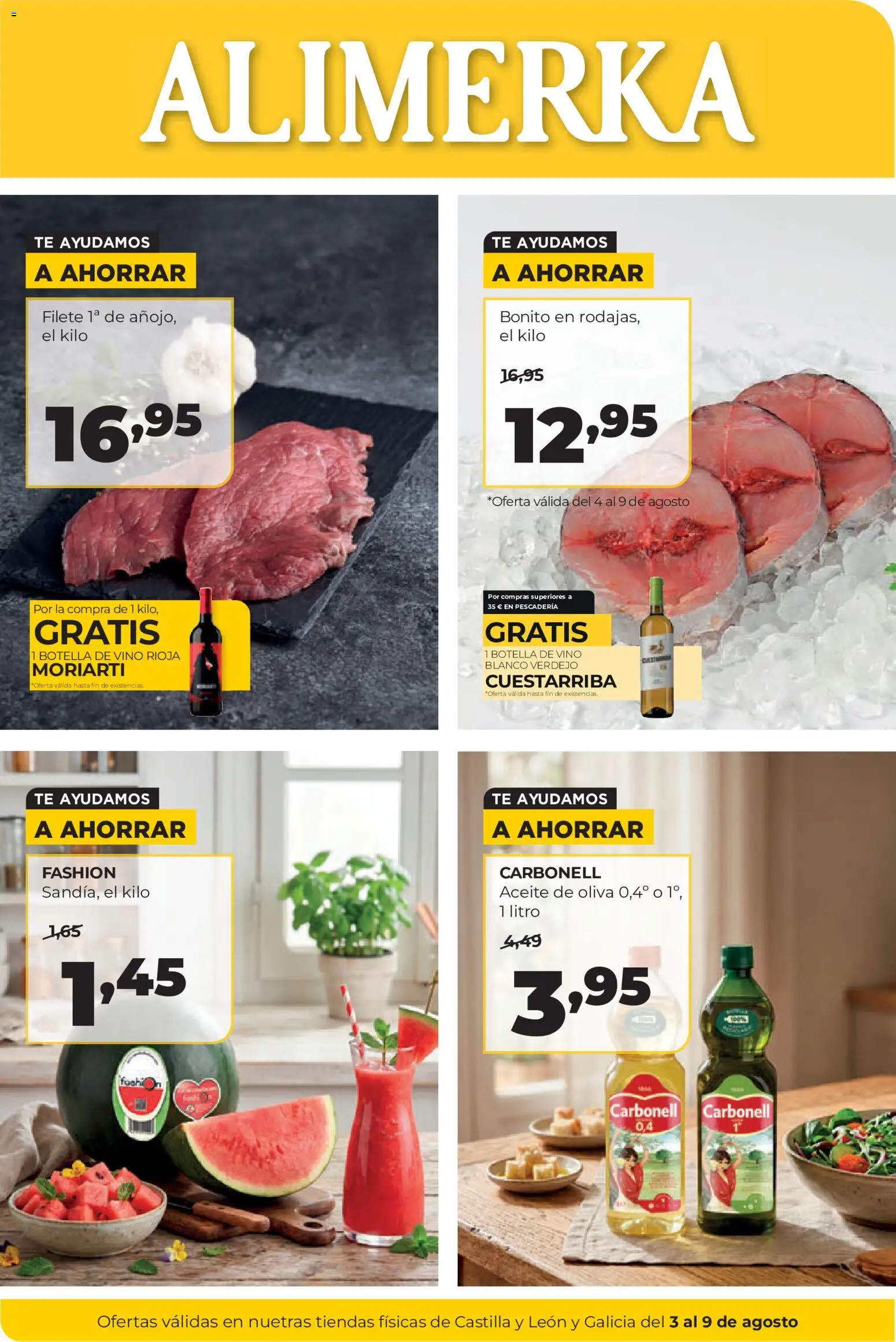 Vista previa del folleto de la tienda Alimerka válido desde el 03/08/2026 