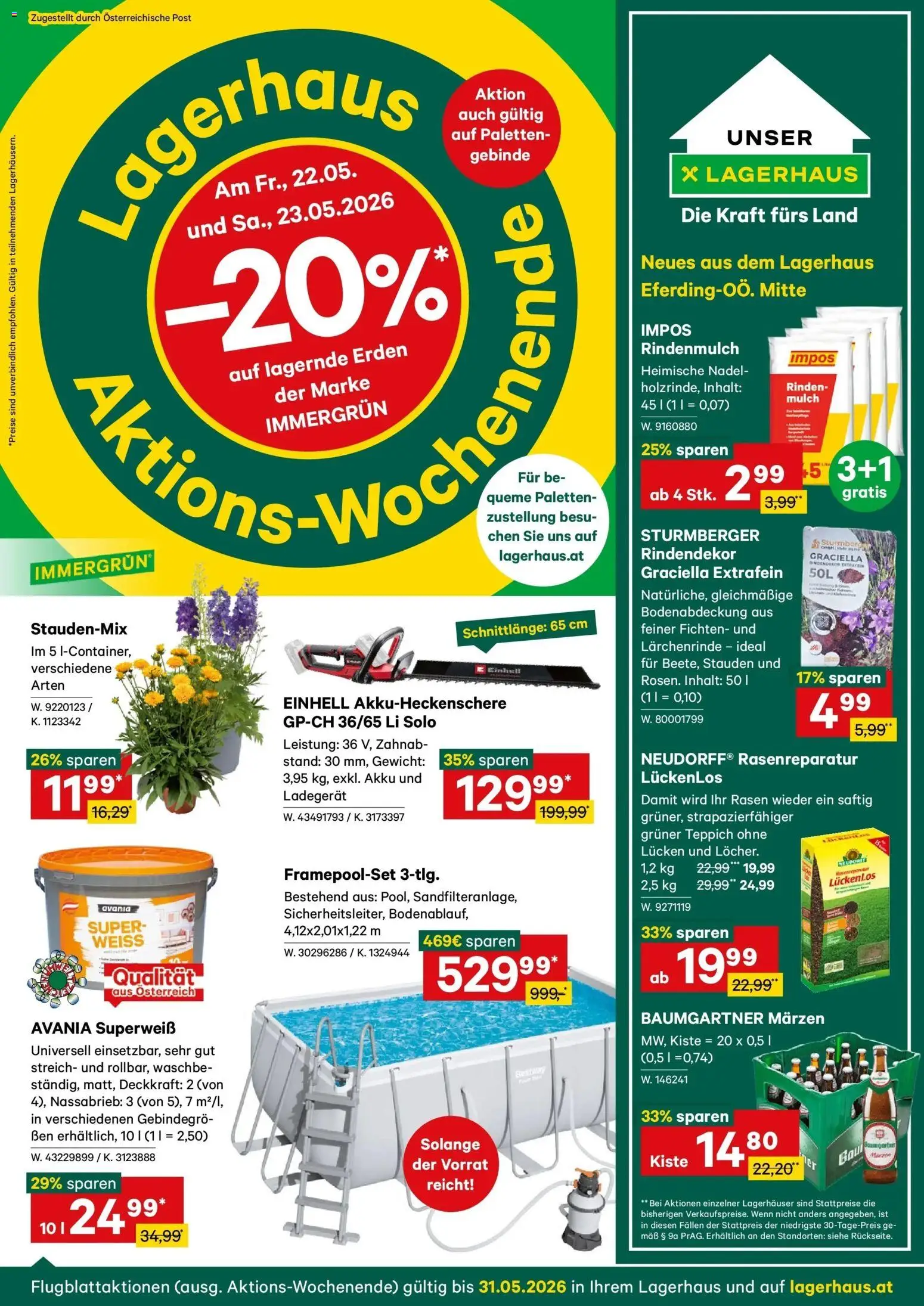 Vorschau der Angebote: Lagerhaus Lagerhaus Wochen Angebote gültig ab 18.05.2026