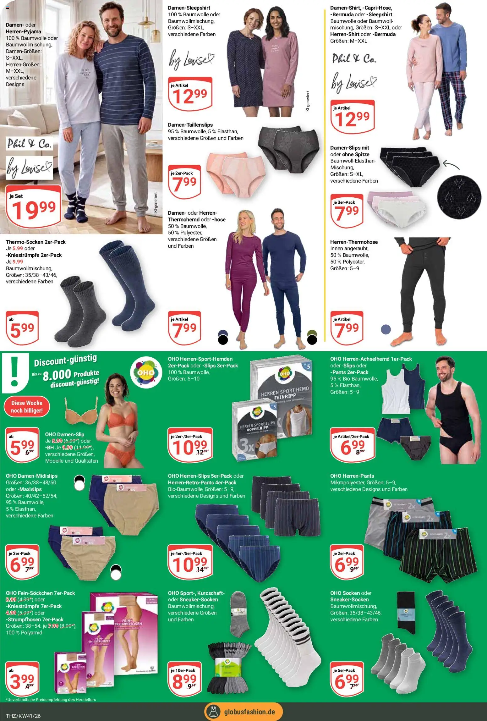 Vorschau von dem Prospekt des Geschäftes Globus, gültig ab dem 05.10.2026 - BH, Hose, Socken, Bermuda, Kniestrümpfe