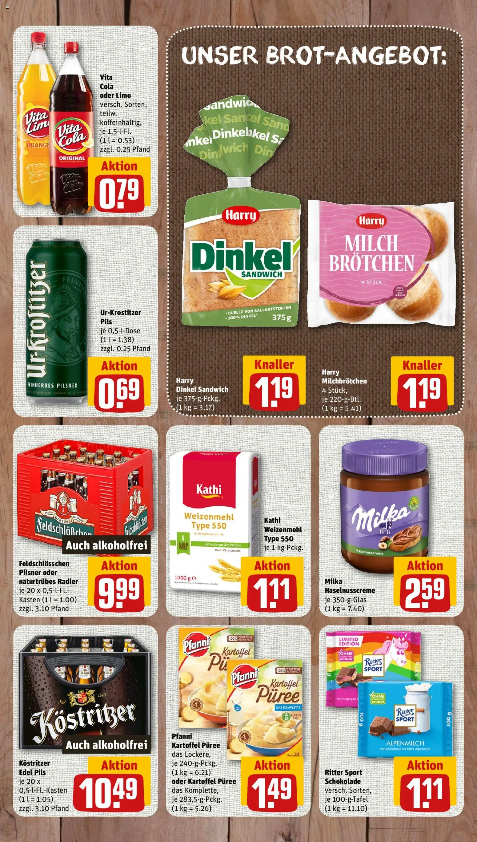 Vorschau von dem Prospekt des Geschäftes Nahkauf, gültig ab dem 26.10.2026 - Schokolade, Cola, Milch, Radler, Getreide, Vita cola, Pils, Kostritzer