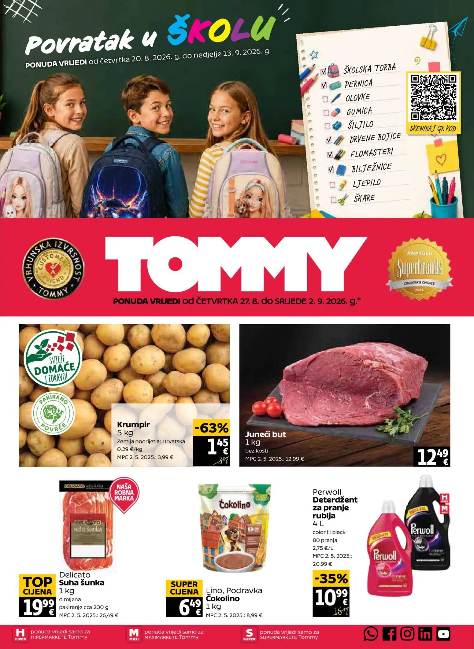 Pregled letka Tommy Katalog trgovine Tommy vrijedi od 27.08.2026