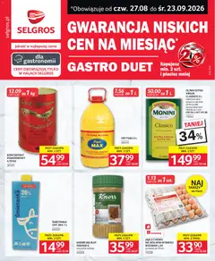 Pogląd gazetki "Selgros cash&carry gazetka - Duet" ze sklepu Selgros cash&carry ważnej od 27.08.2026