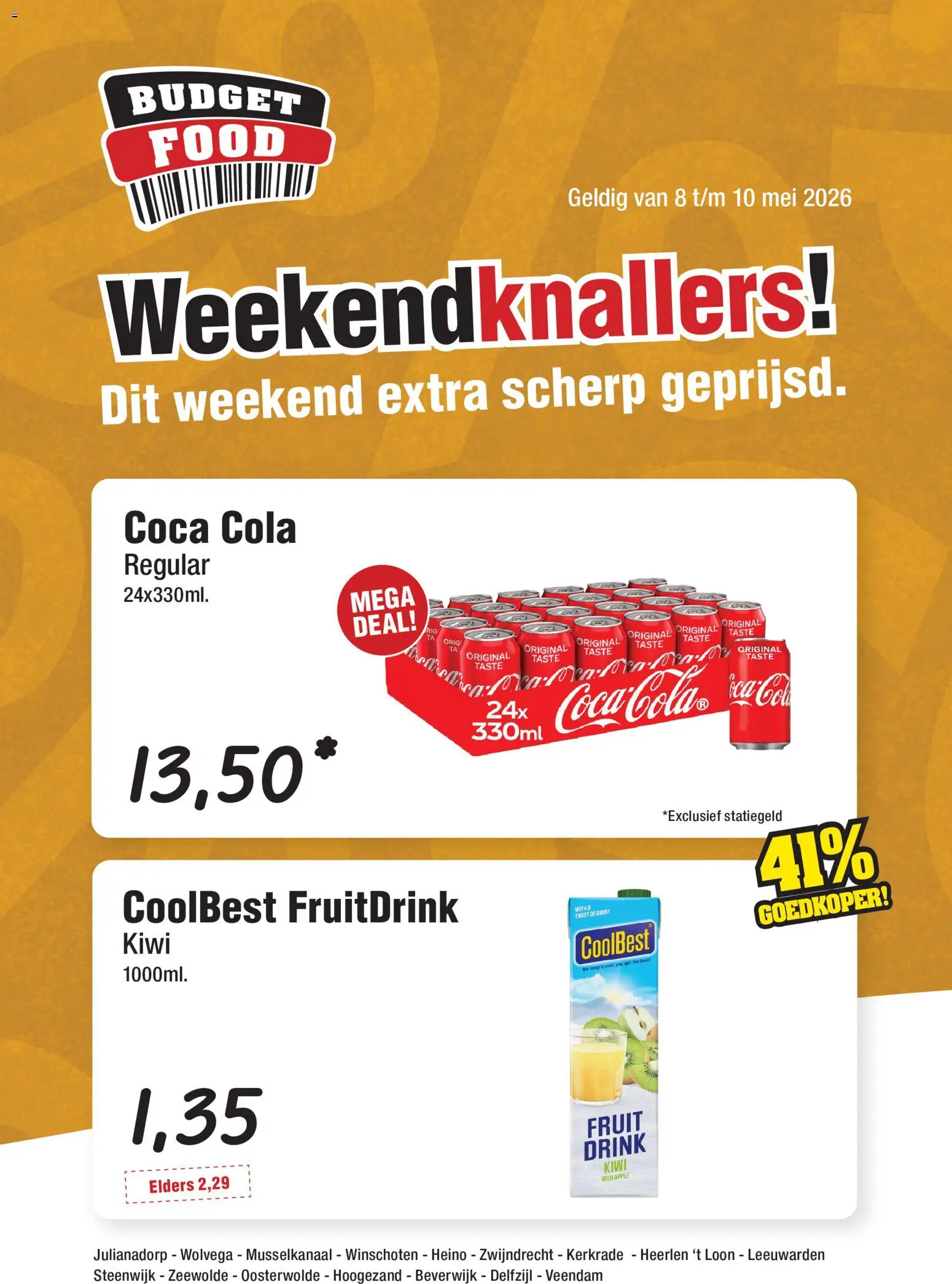 Voorbeeld van Budget Food folder - Weekendfolder van winkel Budget Food geldig vanaf 08-05-2026