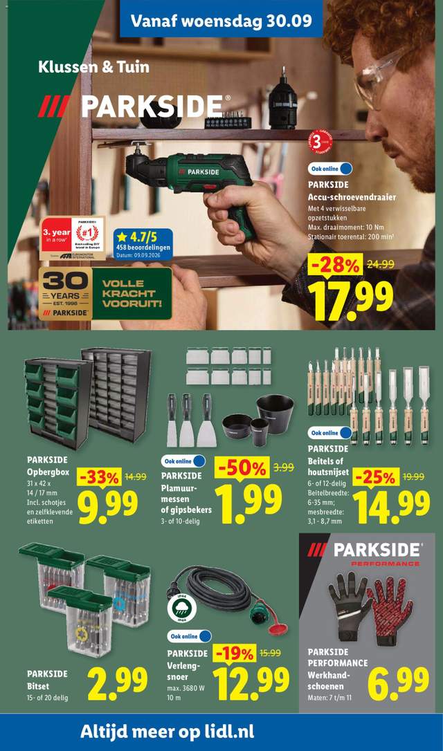 Nieuwe Lidl folder vanaf 28-09