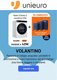 Anteprima del volantino Volantino Unieuro valido a partire dal 01/07/2026