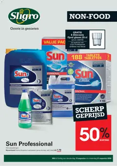 Voorbeeld van Sligro folder - Non food van winkel Sligro geldig vanaf 13-08-2026