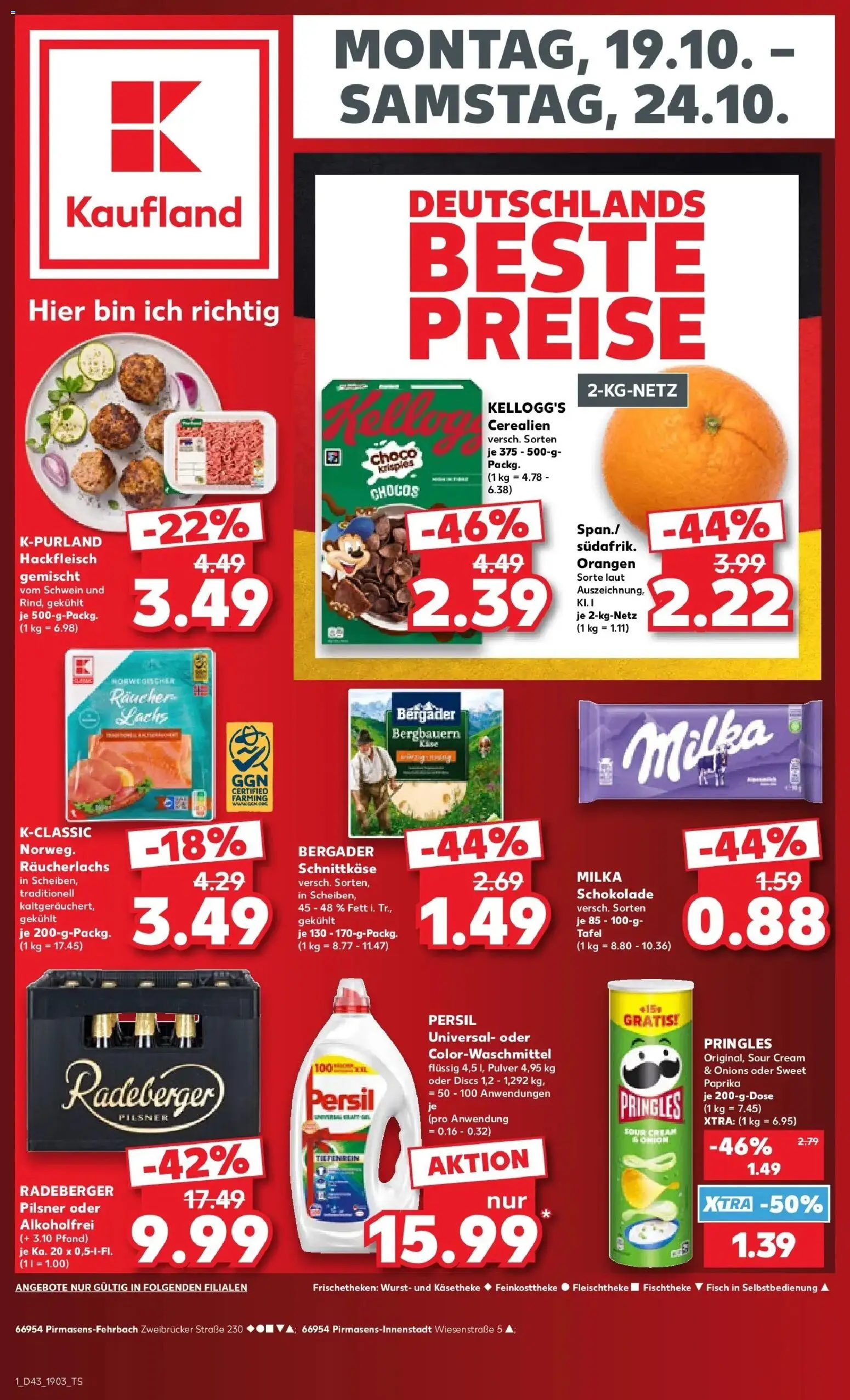Vorschau von dem Prospekt des Geschäftes Kaufland, gültig ab dem 19.10.2026