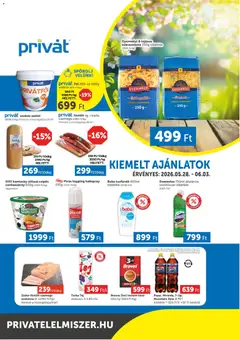 PRIVÁT - PRIVÁT Déli vármegyék megtekintése, amely érvényes 2026.05.28.-től