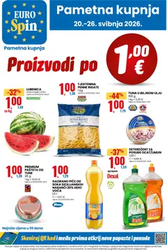 Pregled letka Eurospin Katalog trgovine Eurospin vrijedi od 20.05.2026